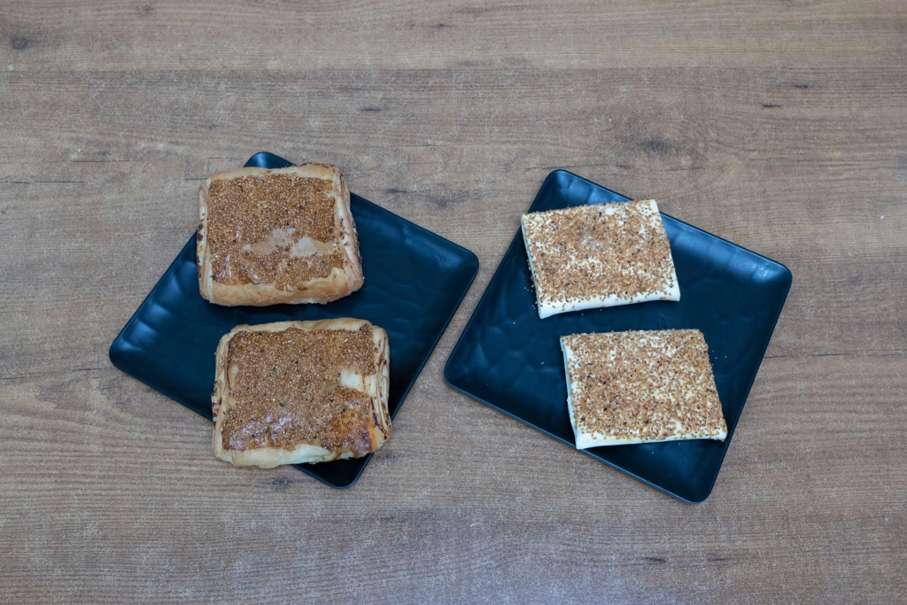 Dondurulmuş Kaşarlı Kare Börek